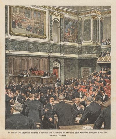 凡尔赛国民议会选举共和国总统？ 作者 Achille Beltrame