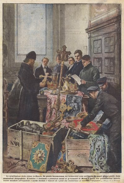 剥离俄罗斯的教堂 作者 Achille Beltrame