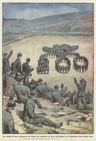 发现一个天才公司庆祝武器的盛宴，距离前线一公里 作者 Achille Beltrame