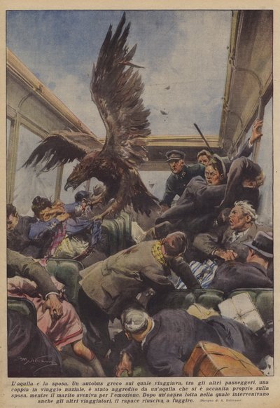 拉奎拉和新娘 作者 Achille Beltrame