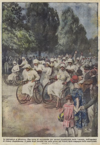 护士很开心 作者 Achille Beltrame