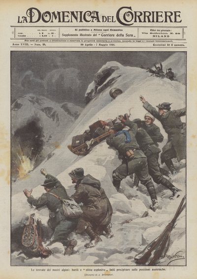 您可以在奥地利的阵地上找到我们的Alpines，桶和爆炸性滑梯 作者 Achille Beltrame