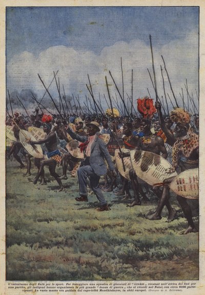 祖鲁人热衷于运动 作者 阿基里·贝尔特拉姆（Achille Beltrame）