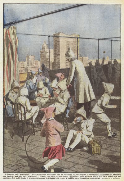 冬天在摩天大楼上 作者 Achille Beltrame