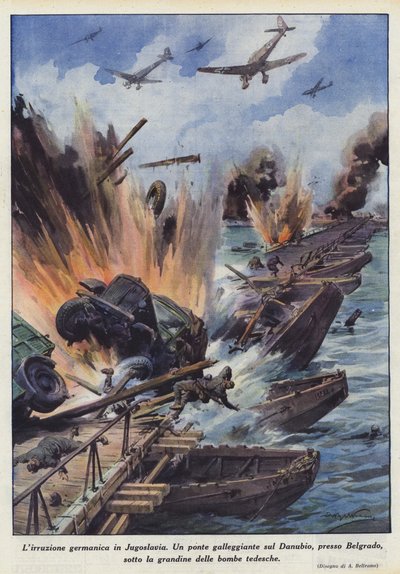 日耳曼入侵南斯拉夫 作者 Achille Beltrame