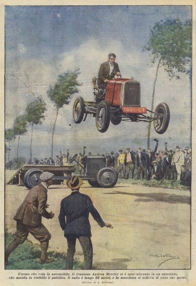 那个人在车里飞 作者 Achille Beltrame