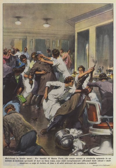 Malviventi在丑陋的手中 作者 Achille Beltrame