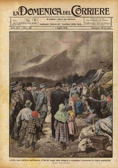 在埃特纳火山灭虫者的区域 作者 阿基里·贝尔特拉姆（Achille Beltrame）