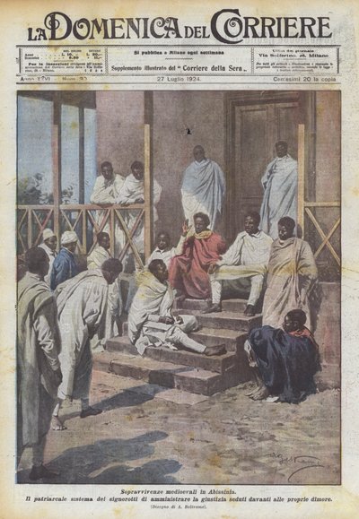 阿比西尼亚的中世纪幸存者 作者 Achille Beltrame