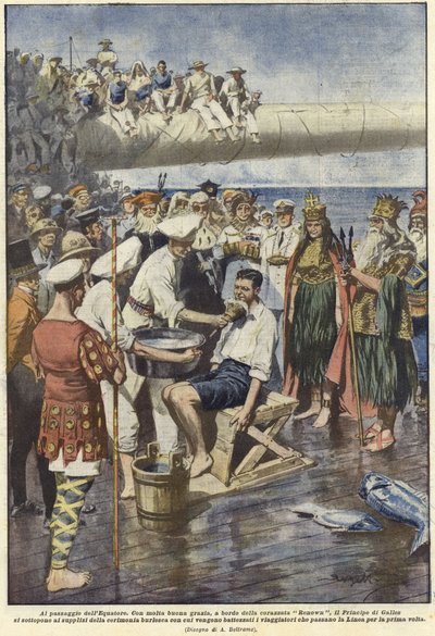 赤道的通过 作者 Achille Beltrame