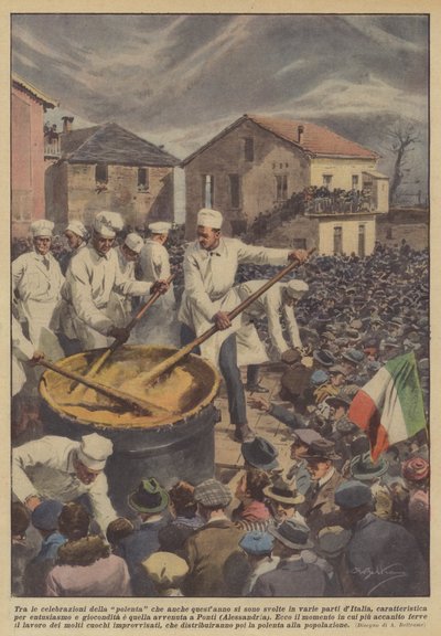 今年还在意大利各地举办的玉米粥庆祝活动中有哪些？ 作者 Achille Beltrame