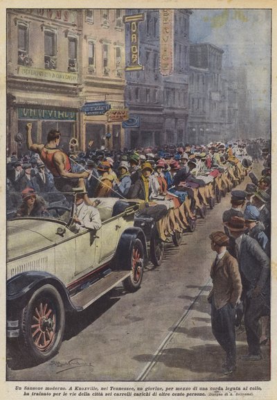一个现代的参孙 作者 Achille Beltrame