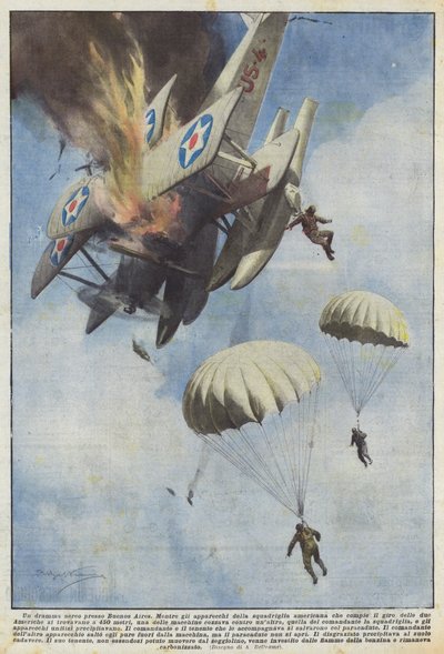 布宜诺斯艾利斯的空中戏剧 作者 Achille Beltrame