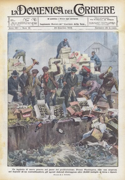 一个新的池塘，在禁酒的国家 作者 Achille Beltrame
