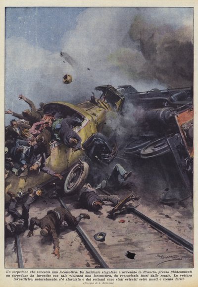 推翻机车的教练 作者 Achille Beltrame