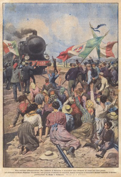 好奇的示威 作者 Achille Beltrame