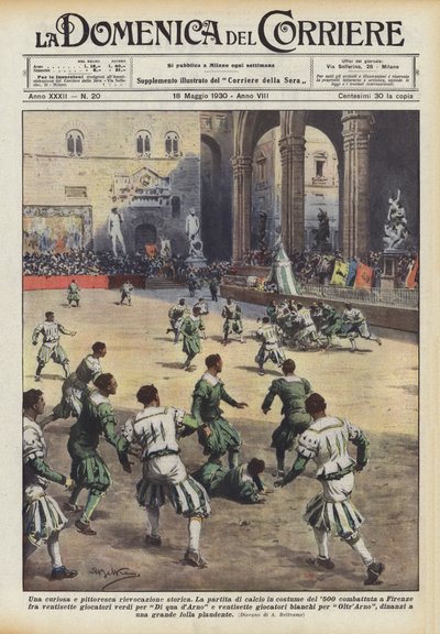 一个奇特而风景如画的历史重演 作者 Achille Beltrame