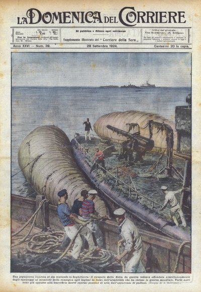 英格兰正在尝试一项巨大的任务，即恢复德国战争舰队？ 作者 Achille Beltrame