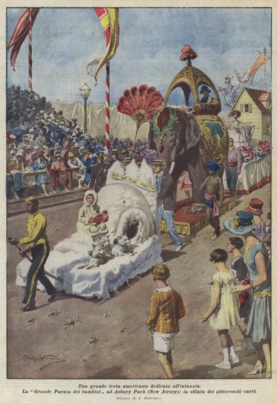 一个致力于童年的伟大美国派对 作者 Achille Beltrame
