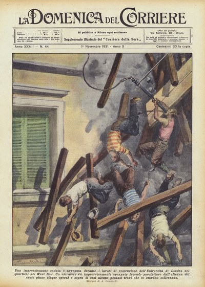 在伦敦大学建设期间出现了令人印象深刻的下降？ 作者 Achille Beltrame