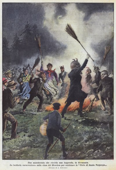 在德国召回传奇的化妆舞会 作者 Achille Beltrame