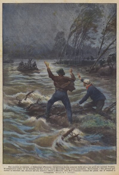 一场可怕的冒险 作者 Achille Beltrame