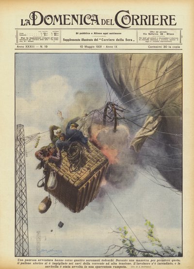 一场可怕的冒险赛跑了四架德国航空公司 作者 Achille Beltrame