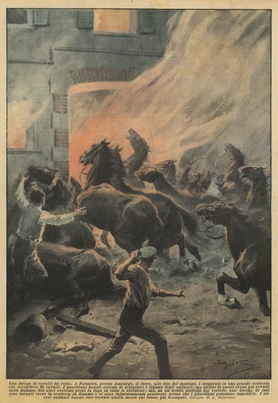 赛马比赛 作者 Achille Beltrame