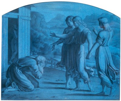 亚伯拉罕的招待所，c1820-1857 作者 阿基尔·德维里亚
