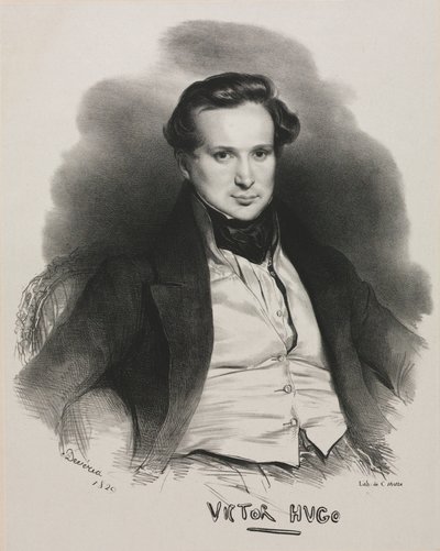 维克多·雨果（Victor Hugo），1829年。 作者 阿基尔·德维里亚