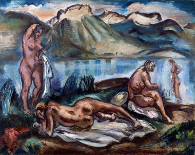 安纳西湖畔的裸体画 作者 Achille Emile Othon Friesz