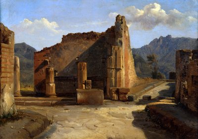 庞贝论坛，c1816-1822 作者 阿喀琉斯埃特纳火山
