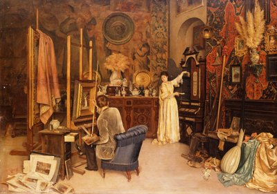 艺术家的工作室 作者 Achille Glisenti