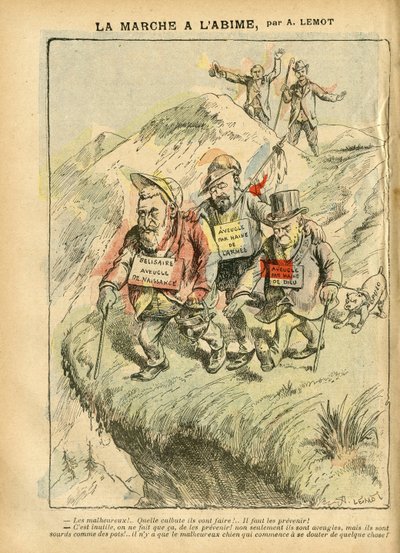 Achille Lemot (1846-1909)在Le Pelerin杂志上的插图，08/09/07 - La marche à l
