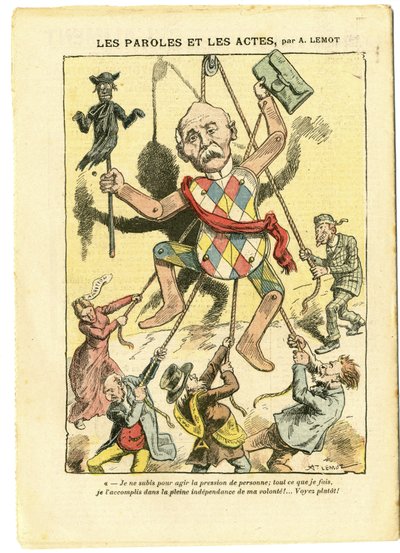 Achille Lemot (1846-1909)在Le Pelerin的插图，21/03/09 - 言行举止 - 反犹太主义，反犹太主义，英国大不列颠，宗教信仰，天主教，天主教 - 克莱蒙梭，犹太人，治疗 - 选择化，再化 作者 阿基里·莱莫特（Achille Lemot）