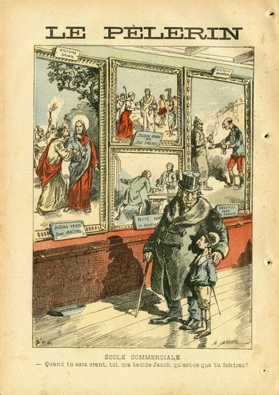 Le Pelerin》中Achille Lemot（1846-1909）的插图 作者 阿基里·莱莫特（Achille Lemot）