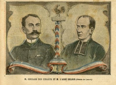 Le Pelerin杂志上的Achille Lemot (1846-1909)插图，24/01/04 - Corrard des essarts先生和L