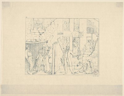 1861-63年邦联战争蚀刻画中北方的自由黑人。 作者 阿达尔伯特·约翰·沃尔克