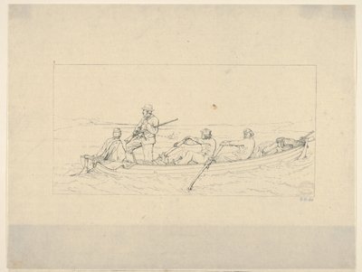 越过波托马克河加入南方军队的马里兰人，来自南方战争画报...，1861-63年。 作者 阿达尔伯特·约翰·沃尔克