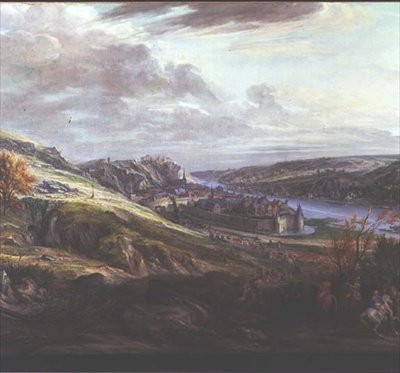 狄南城堡和城镇的围困（布面油画） 作者 Adam Frans van der Meulen