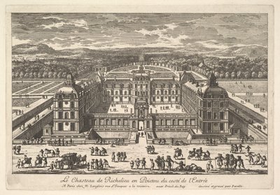入口处的黎塞留城堡（Châteaude Richelieu en Poictou），十七世纪。 作者 亚当·佩雷尔