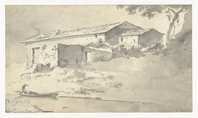 南部景观中的房屋 作者 亚当·皮纳克（Adam Pijnacker）