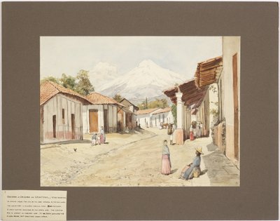 奥里萨巴火山或 Citlaltépetl - 星山 - 墨西哥韦拉克鲁斯（水彩） 作者 Adela Breton