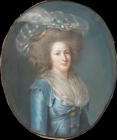 Élisabethde France女士1764-1794，ca. 1787年。 作者 阿德莱德·拉比耶·吉亚德