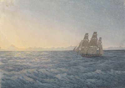 安第斯山脉，距离阿空加瓜山170英里，1849年6月18日 作者 海军上将爱德华·根尼斯·范肖爵士