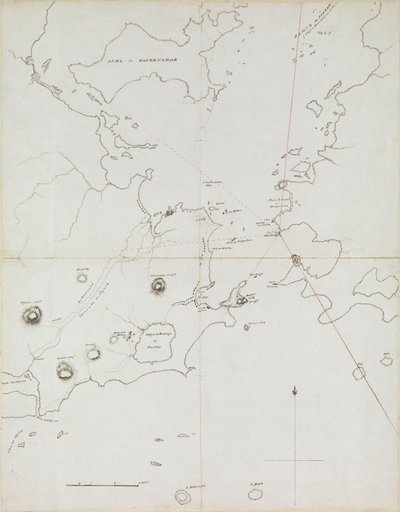 巴西里约热内卢海港图，约 1849 年（钢笔、墨水） 作者 海军上将爱德华·根尼斯·范肖爵士