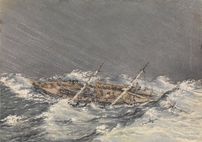 马萨特兰（墨西哥）的风暴，1851 年 10 月 28 日 作者 海军上将爱德华·根尼斯·范肖爵士