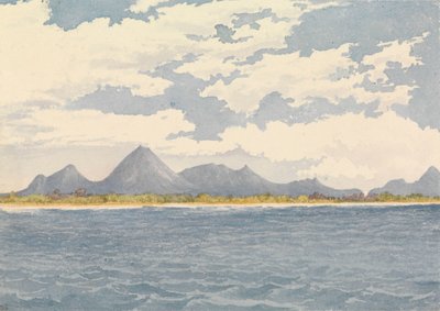 1850年4月5日，[尼加拉瓜]雷阿莱霍的维埃霍和莫诺通巴死火山 作者 海军上将爱德华·根尼斯·范肖爵士
