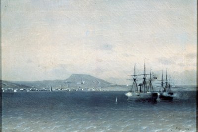 土耳其舰队在1878年轰炸了费奥多西亚镇
