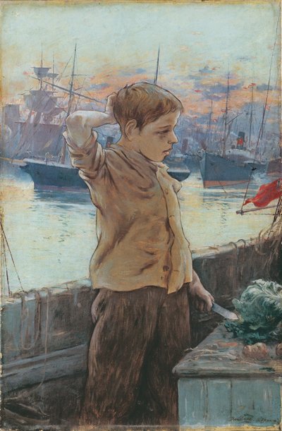 轮船男孩，1887年 作者 阿道夫·吉亚德·拉劳里